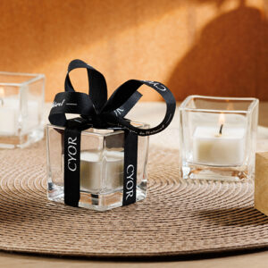 photophore verre bougie