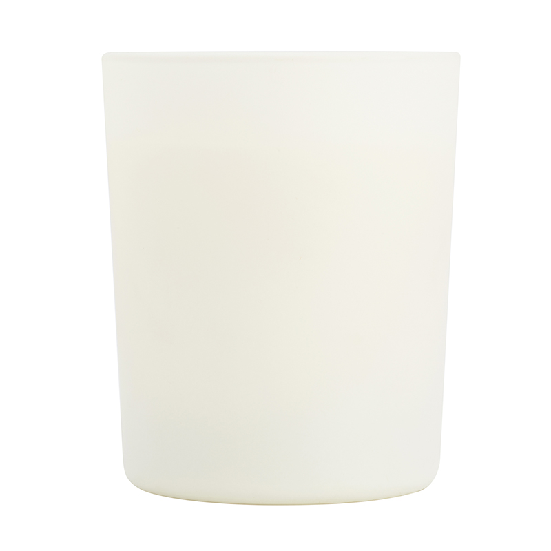 bougie personnalisée blanc mat 180gr