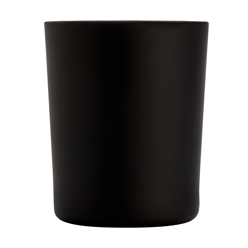 bougie personnalisée noir mat 180gr