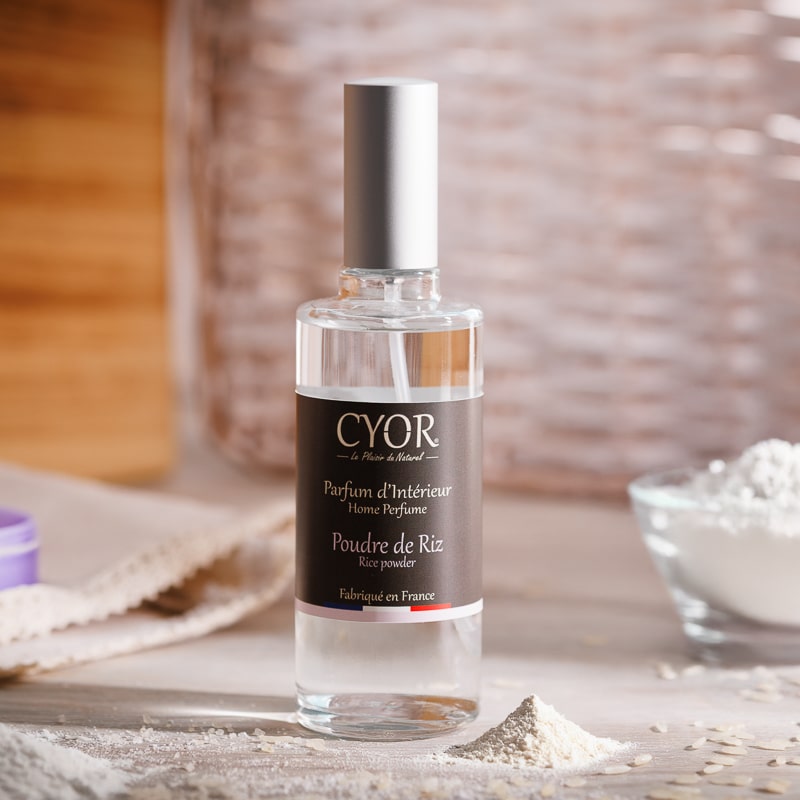 parfum d'intérieur poudre de riz 100% rechargeable